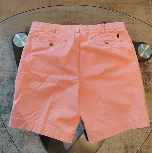 Men's Light Pink Polo  Shorts - Picture 6 of 6